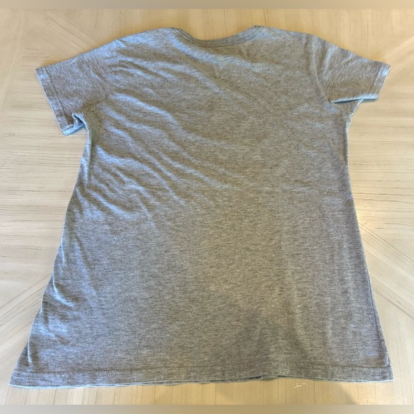 Adidas Women’s Crewneck Amplifier Tee - Grey w Pink/Blue Logo - Size M - Picture 8 of 9